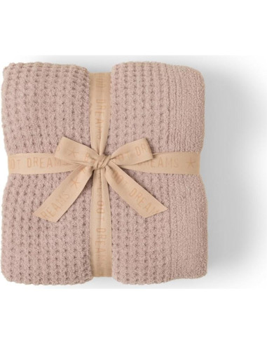 Manta Waffle CozyChic Barefoot Dreams 137x183cm Sauce