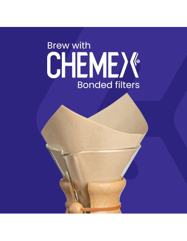 Cafetera Chemex de Vierta 6 Tazas Oro - Vidrio Borosilicato