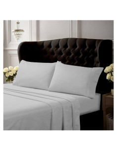 Conjunto de Sábanas King Tribeca Living 350 Hilos Algodón Egipcio