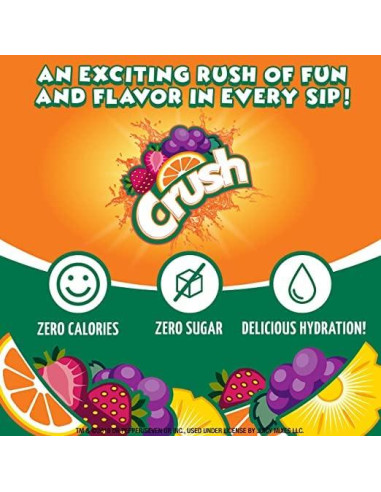 Mejorador de Agua Crush Verano - Sin Azúcar, 4 Botellas