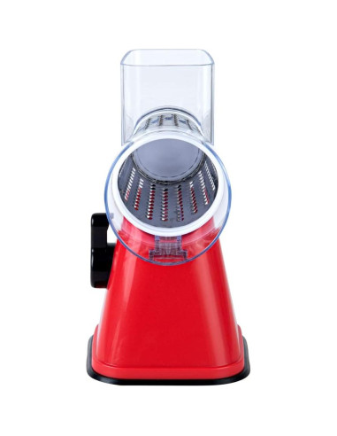 Rallador de Queso Rotatorio Met Lux 28x18 cm Rojo