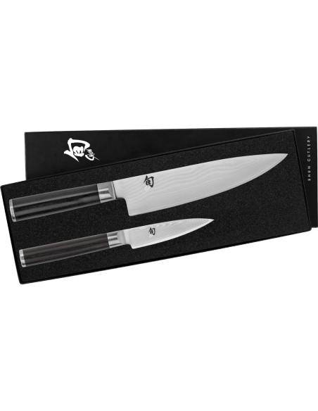 Conjunto de Cuchillos Shun Classic 2 Piezas - Chef 20.32 cm y Pelar 8.89 cm Conjunto de Cuchillos Shun Classic 2 Piezas - Chef 20.32 cm y Pelar 8.89 cm