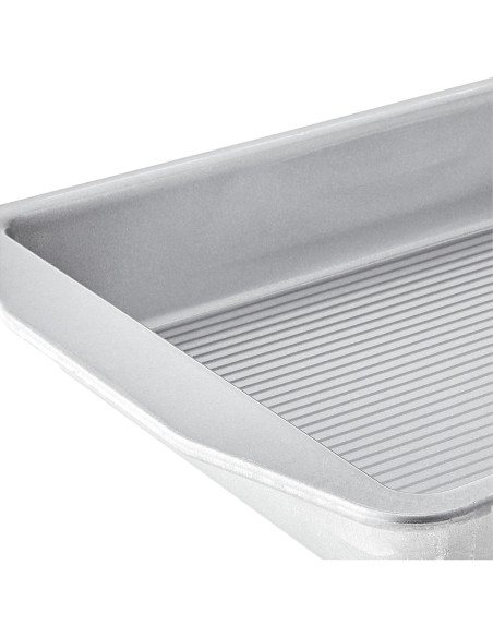 Sartén Rectangular USA Pan 23x33 cm Antiadherente Acero