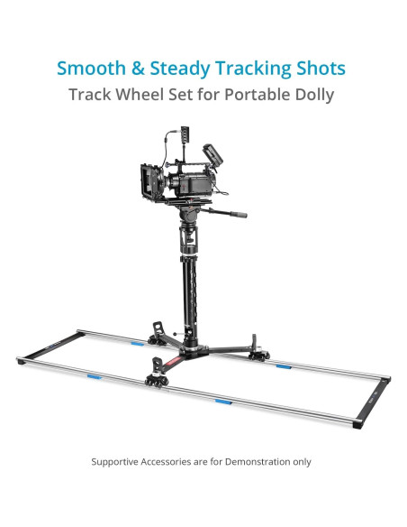 Juego de Ruedas de Tracción Proaim para Carro de Cámara 500kg