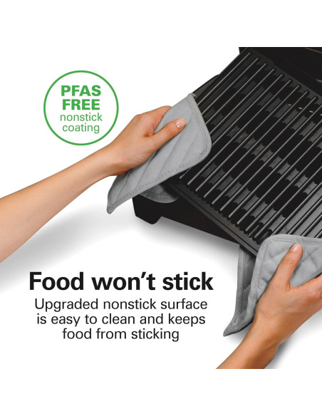 Parrilla Eléctrica Hamilton Beach 25360 con Control de Temperatura 232C