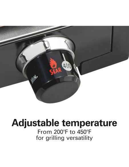 Parrilla Eléctrica Hamilton Beach 25360 con Control de Temperatura 232C