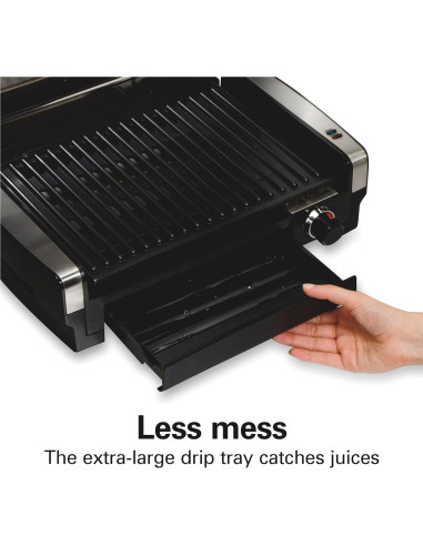 Parrilla Eléctrica Hamilton Beach 25360 con Control de Temperatura 232C