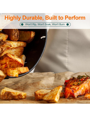 60 Hojas de Papel Pergamino ETIONFUN 30.48x40.64 cm Sin Blanquear