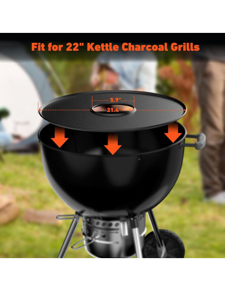 Plancha de Cerámica Skyflame para Parrilla de Carbón 22"