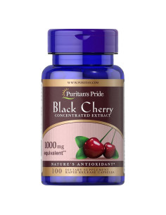 Extracto Concentrado de Cereza Negra Puritan's Pride 250 mg - 100 Cápsulas