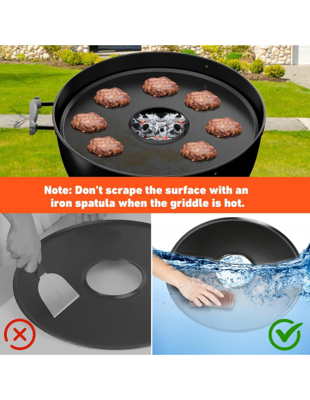 Plancha de Cerámica Skyflame para Parrilla de Carbón 22"