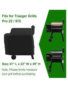 Funda Geny para Parrilla Traeger Pro 575 y Pro 22 104x56x99cm 2