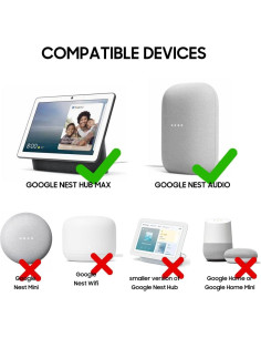 Adaptador de Corriente 24V 30W para Google Nest Hub Max y Audio 2