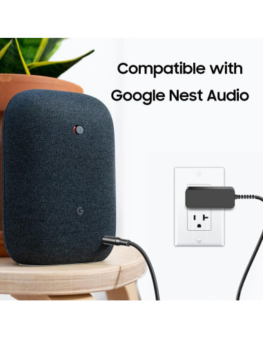 Adaptador de Corriente 24V 30W para Google Nest Hub Max y Audio