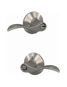 Cerradura de Entrada Schlage F51A Accent Niquel Satinado