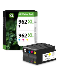Cartuchos de Tinta Remanufacturados HP 962XL Combo 4 Piezas