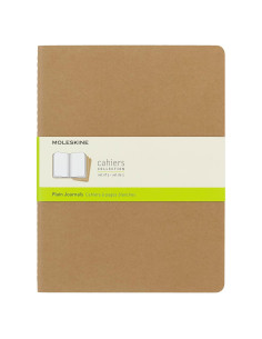 Diario Moleskine Cahier XL Tapa Blanda Marrón Kraft 120 Páginas