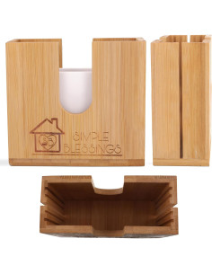 Cortador de Bagel Ajustable Bendiciones Simples de Bambú 2