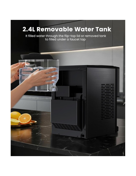 Máquina de Hielo Masticable COWSAR Z5820DN, 20 kg/día, Autolimpiante