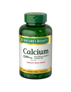 Carbonato de Calcio y Vitamina D Nature's Bounty 1200mg 120 Softgels