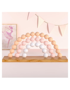 Estante de Madera Arcoíris KINMAD para Guardería Infantil