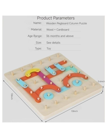 Juego de Actividad de Letras y Números de Madera Dayone