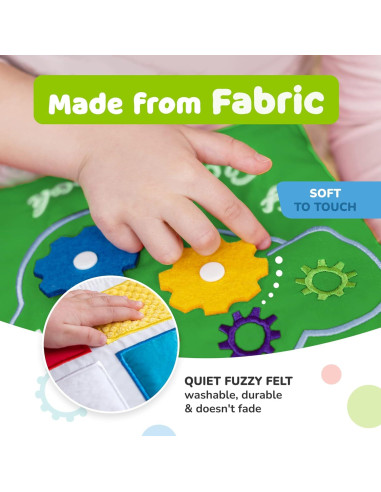 Tablero de Actividades de Madera deMoca + Libro Silencioso 1-3 Años