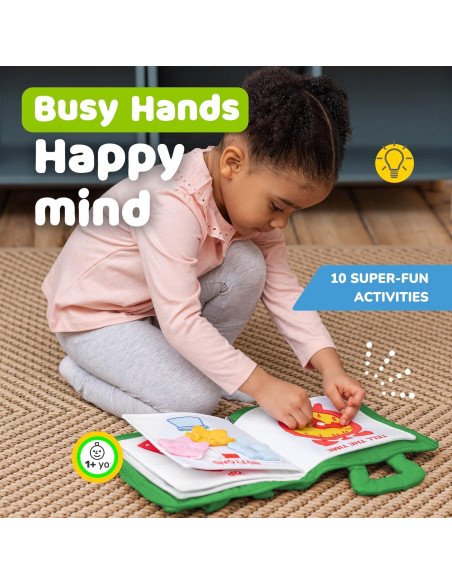 Tablero de Actividades de Madera deMoca + Libro Silencioso 1-3 Años