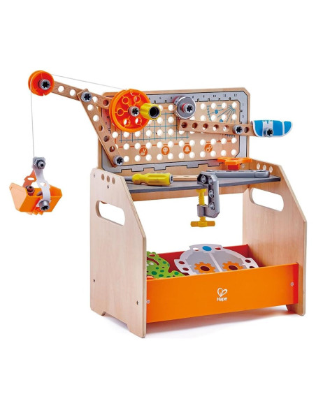 Banco de Trabajo Científico Hape Discovery 58 Piezas 4+