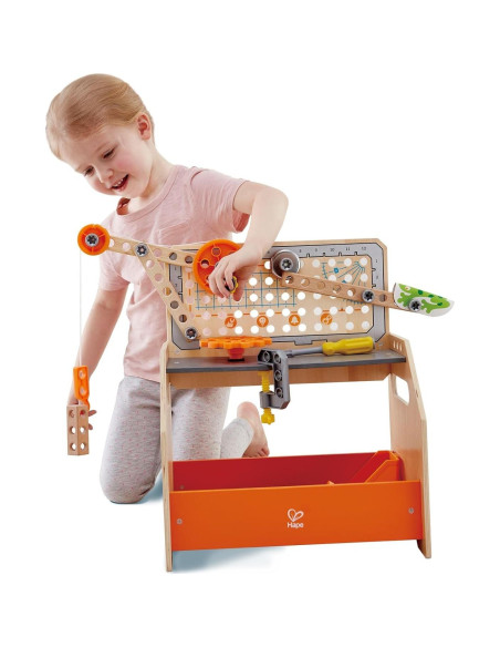 Banco de Trabajo Científico Hape Discovery 58 Piezas 4+