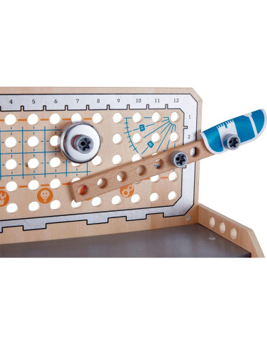 Banco de Trabajo Científico Hape Discovery 58 Piezas 4+