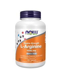 Suplemento L-Arginina 1000 mg NOW Foods - 120 Tabletas