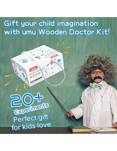 Kit de Experimentos Científicos de Madera UMU para Niños 20 Piezas Kit de Experimentos Científicos de Madera UMU para Niños 20 Piezas
