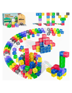 104PCS Bloques Magnéticos STEM - Juguetes Montessori para Niños 3 a 5 Años
