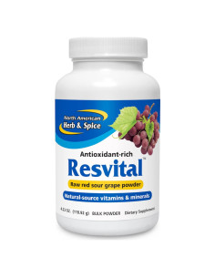 Polvo de Uva Ácida Roja Resvital North American Herb 120g