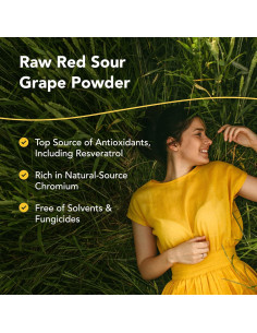 Polvo de Uva Ácida Roja Resvital North American Herb 120g 2