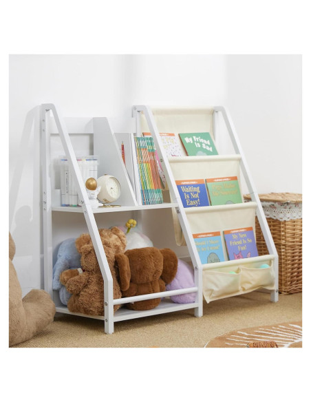 Estantería Montessori para Niños TROOPVILLE 4 Estantes Madera