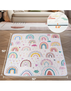 Alfombra de Juego Plegable TSAYAWA 127x127cm Antideslizante 2