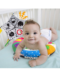 Almohada para Tiempo Boca Abajo con Juguetes para Bebés - teytoy 2