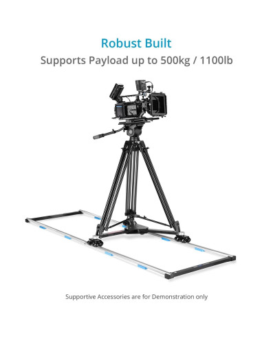 Juego de Ruedas de Tracción Proaim para Carro de Cámara 500kg