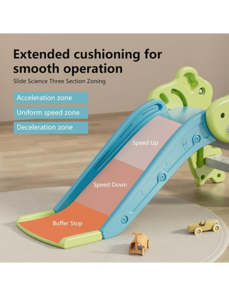 Tobogán para Niños Baotree Verde, 3.69 kg, Interior/Exterior