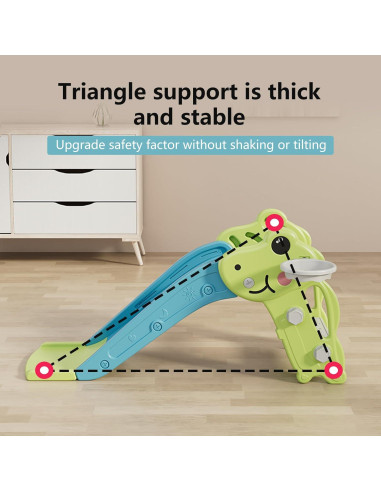 Tobogán para Niños Baotree Verde, 3.69 kg, Interior/Exterior