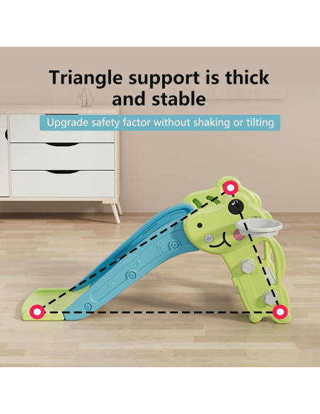 Tobogán para Niños Baotree Verde, 3.69 kg, Interior/Exterior