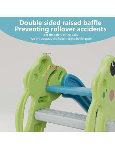 Tobogán para Niños Baotree Verde, 3.69 kg, Interior/Exterior