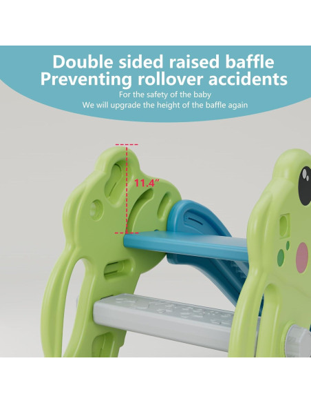 Tobogán para Niños Baotree Verde, 3.69 kg, Interior/Exterior