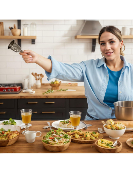 Campana de Mano DomeStar de Latón Vintage 11.4 cm Multiusos