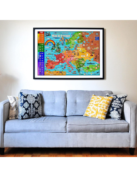 Rompecabezas Educativo Think2Master Mapa de Europa 100 Piezas Rompecabezas Educativo Think2Master Mapa de Europa 100 Piezas