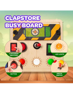 Tablero Ocupado Montessori Clapstore para Niños 1-6 Años 2