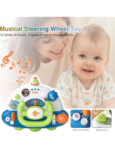 Juguete Volante Musical HudinFunC para Bebés 1-3 Años