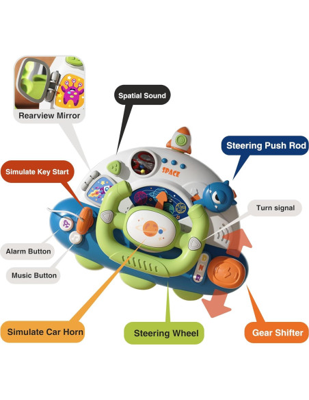 Juguete Volante Musical HudinFunC para Bebés 1-3 Años